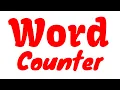 8 02 Word Counter Starting Out With Java