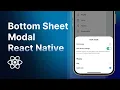 Creando Twitter bottom sheet con React Native Tutorial 2022