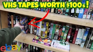 These VHS Tapes are Worth 100s Each Thrifting Goodwill and Selling on Ebay and Amazon FBA