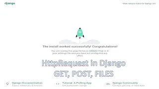 HttpRequest in Django GET POST FILES