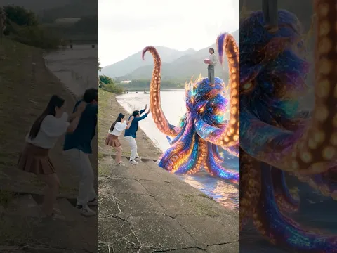 Draw a Colorful Octopus! 🐙🎨🌈 #trending #vuonggia#shorts #drawing