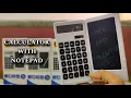 CALCULATOR WITH NOTEPAD MAGIC PAD