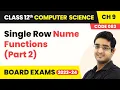 Single Row Numeric Functions Part 2 - SQL Class 12 Computer Science Chapter 9 CBSE 2025-26