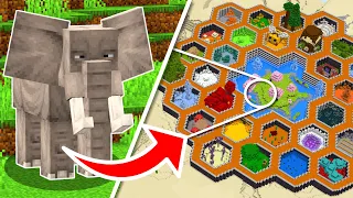I Built a ZOO for REAL LIFE Animals in Minecraft Hardcore