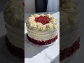 Download Lagu RED VELVET CAKE with cream cheese frosting 🎂 #bakingdesserts #creamcheesefrosting #redvelevet