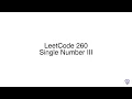 LeetCode 260 Single Number III