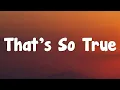 Download Lagu Gracie Abrams - That’s So True (Lyrics)