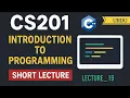 CS201 Lecture 19 Random Access Files Short Lecture Urdu Learnify VU