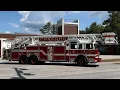 Concord NH Fire Department Tower 1 and Utility 1 With Boats Responding