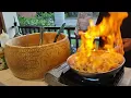 Chef at Carmelo s Italian Ristorante in Punta Gorda Florida prepares his famous Bada Bingah dish