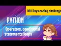 100 days coding challenge with python