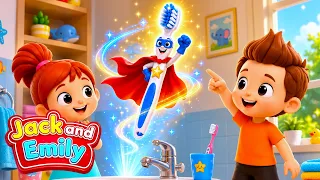 My Toothbrush Is A Superhero Song | Jack & Emily Nursery Rhymes & Kids Songs