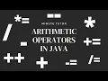 Arithmetic Operators in Java