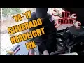 How to Change the Headlight Bulb on a 2013-2017 Silverado