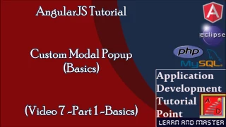 AngularJs Tutorial Basics 7 Custom Modal Popup Page