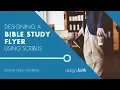 Bible Study Flyer Scribus Design Tutorials by Design Faith