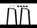 Amazon Box Of The Day Metal Table Legs Set of 2 Replacement Furniture Legs for DIY