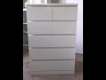 IKEA MALM Chest of 6 drawers Tallboy white