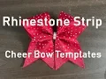 Make Rhinestone Cheer Bows With Pre-cut Templates