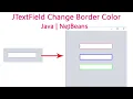 JTextField Change Border Color Java NetBeans