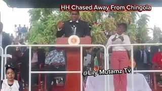 Hakainde Hichilema Chased From Chingola And His Meeting Was Disrupted For Chiwempala Market Visit 