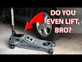 Pittsburgh 3-Ton Low-Profile Floor Jack in Slate Gray