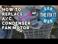 How to Replace Noisy HVAC Condenser Fan Motor in outside Unit - Easy DIY Replacement
