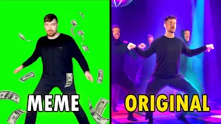 MrBeast Rizz Meme vs Original | MrBeast Rizz Dance Meme