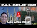 USC Villanova Latest Early Action Stats College Counseling Tonight LIVE