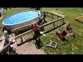 Wrap around pool deck timelapse