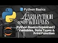 Python Basics Explained Variables Data Types Print Function