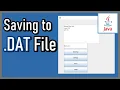 How to Data with DAT file - Java Extra 47