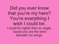 Wind beneath my wings with