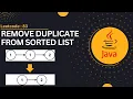 Remove Duplicate from Sorted Linked list Leetcode 83 Java Tamil