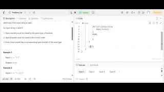 LeetCode Problem 20 Valid Parentheses Stack-Based C Solution Explained