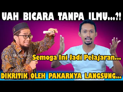 Download MP3 Ust.Adi Hidayat Bicara TANPA ILMU.?? Dikritik Pakarnya Langsung..!! Ngawur Emang