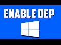 How to Enable DEP Data Execution Prevention All Programs in Windows 10
