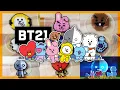 BTS BT21 All characters - Chimmy Cooky Shooky RJ Mang Koya Van Tata Perler beads Art