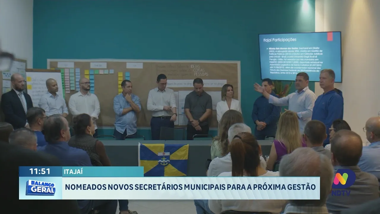 Prefeito de Itajaí Robison Coelho Anuncia Novos Secretários