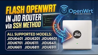 Flash Openwrt in Jio Router JIDU6401 JIDU6201 JIDU6601 JIDU6701 JIDU6J11 using SSH