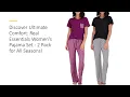 Discover Ultimate Comfort Real Essentials Women s Pajama Set - 2 Pack for All Seasons