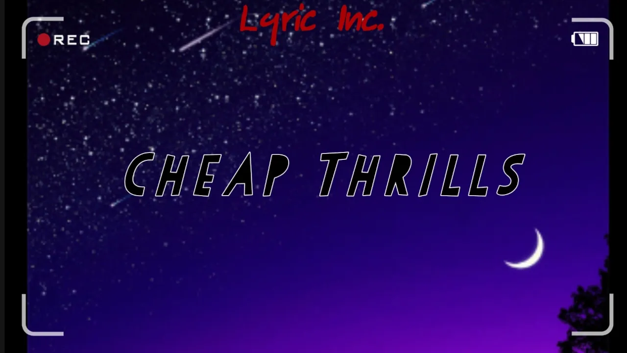 Cheap Thrills | Sia ft. Sean Paul | Lyric video