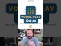 Vowels can be a little bit difficult