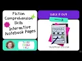 Yearlong Fiction Skills Interactive Notebook Pages Bundle