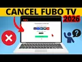 How to Cancel FUBO TV Subscription