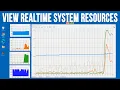 Monitor CPU RAM Disk and Network Resources in Real Time