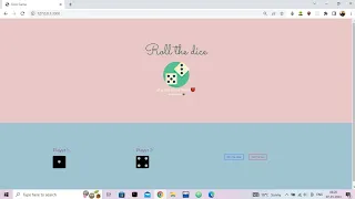 how to create a dice rolling game javascript html css 2 player dice game