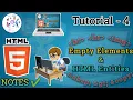 Empty Elements and HTML Entities in Hindi