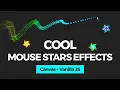 Cool Mouse Stars Effects with Canvas