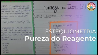 estequiometria pureza de reagente